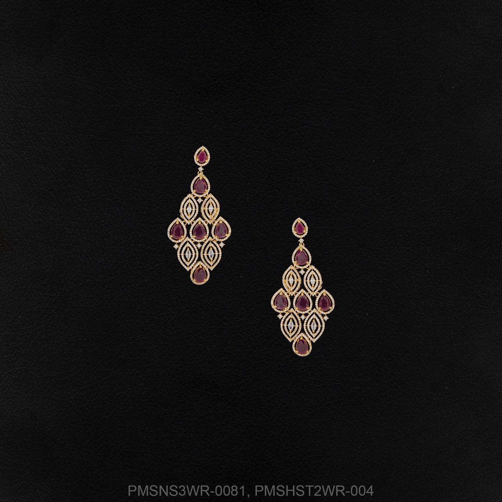 Premium Stone Necklace with Stud PMSNS3WR-0081, PMSHST2WR-004