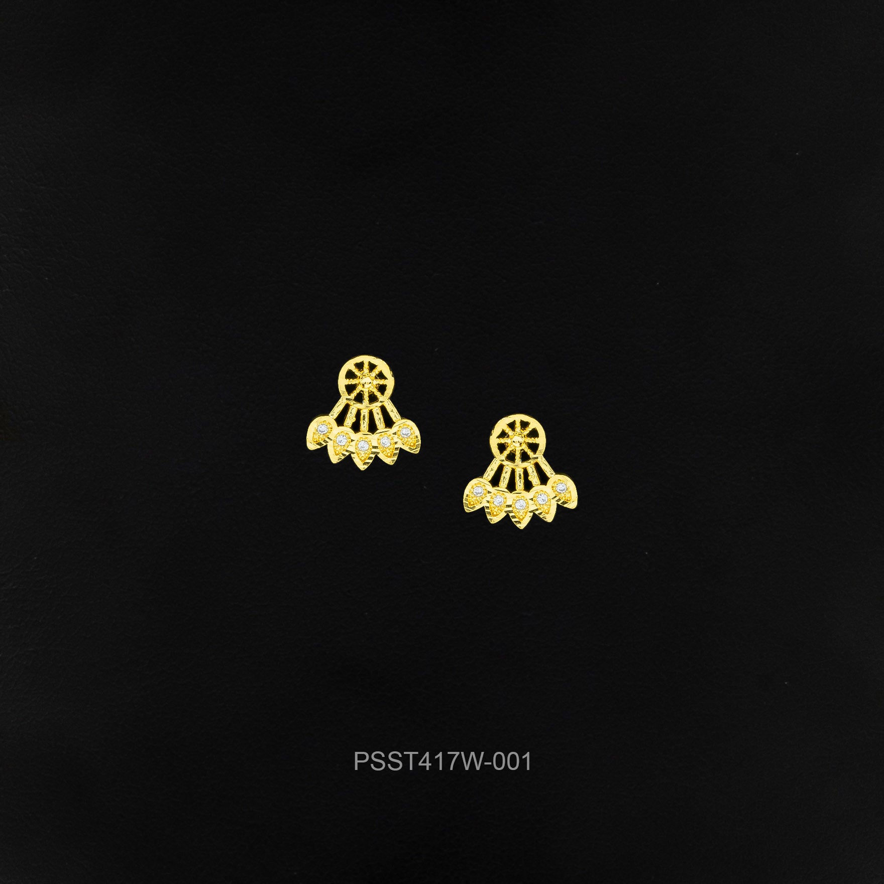 STONE EARRING PSST417W-001