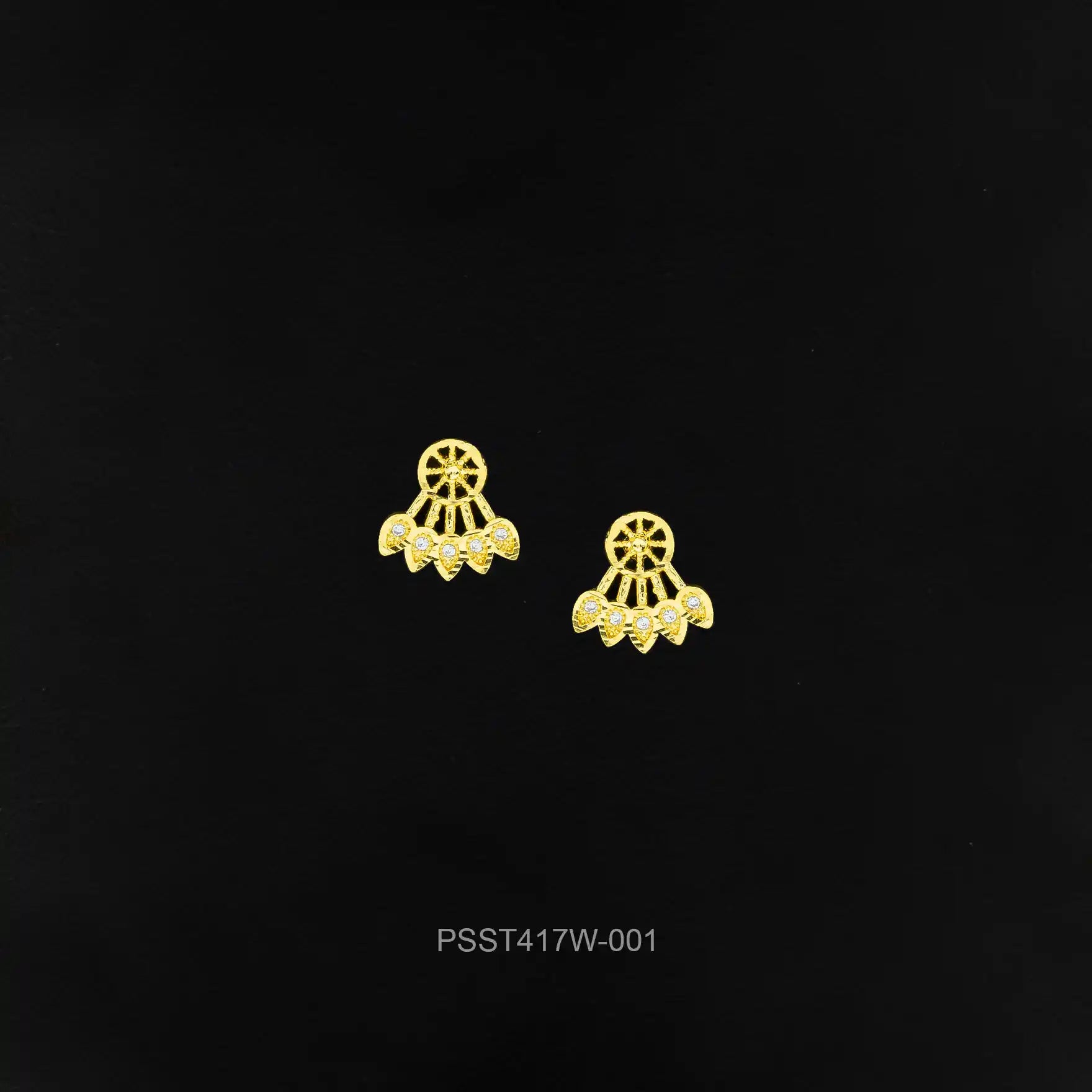 STONE EARRING PSST417W-001