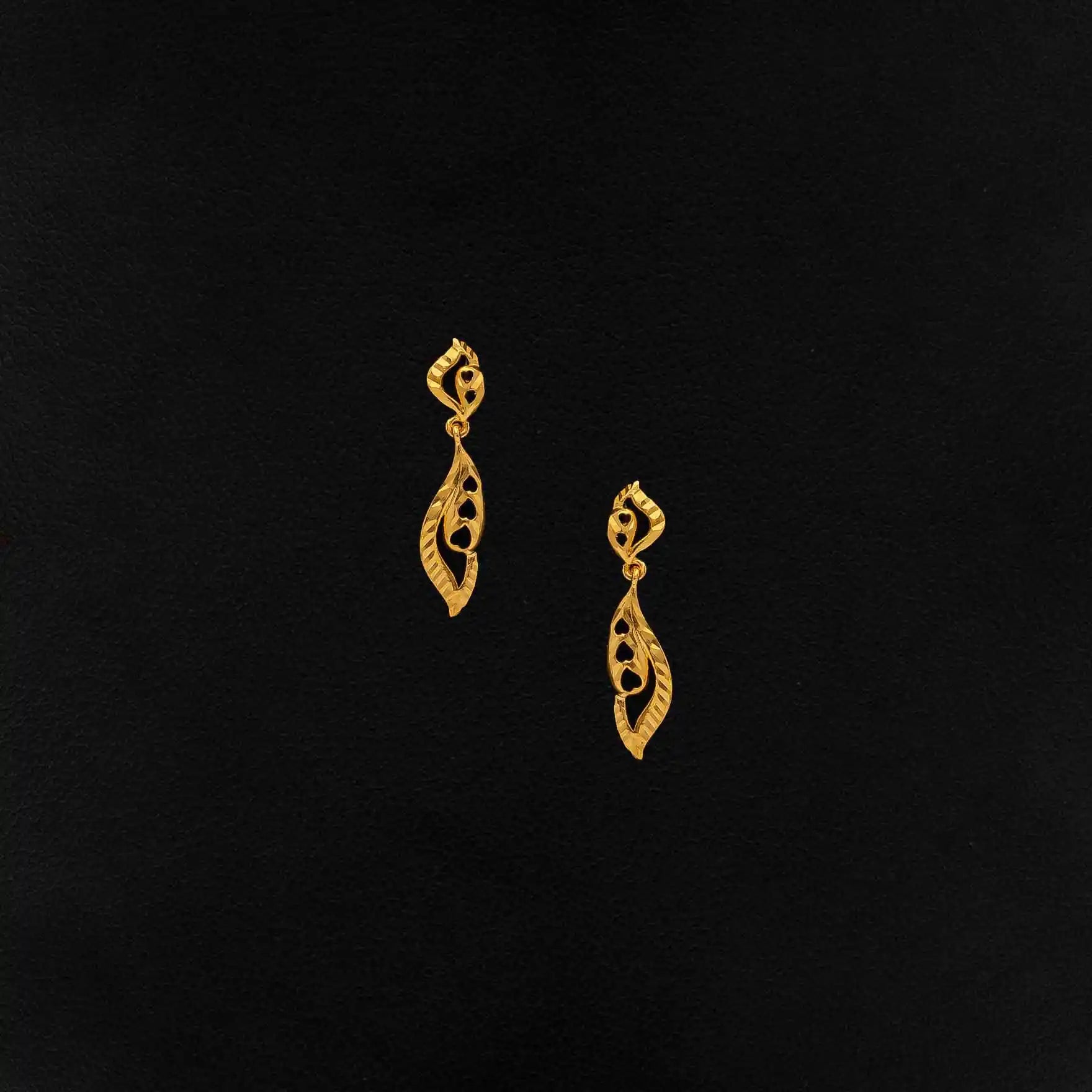 Golden Hanging Stud PGHST333-001