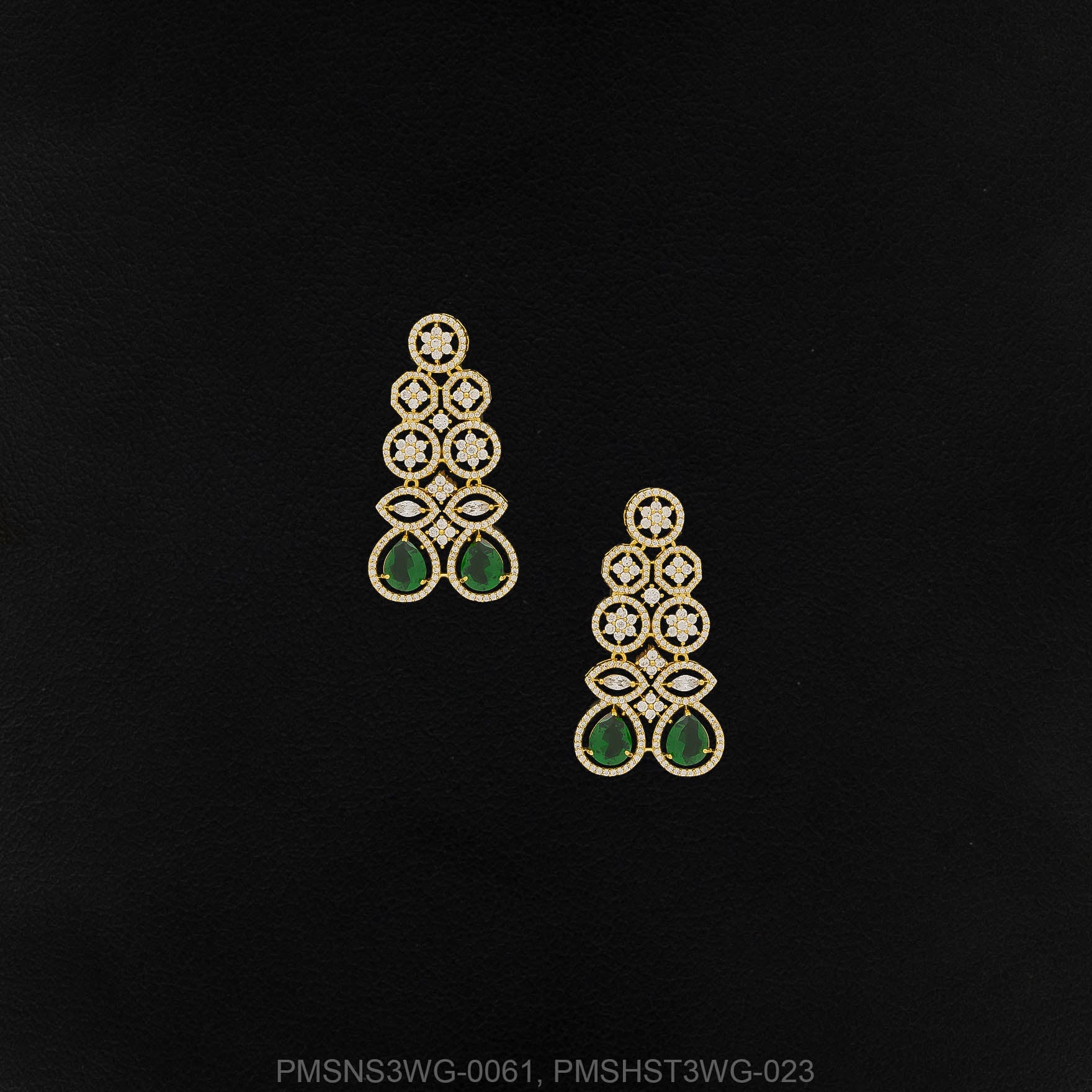 Premiun Stone Necklace with Stud PMSNS3WG-0061, PMSHST3WG-023