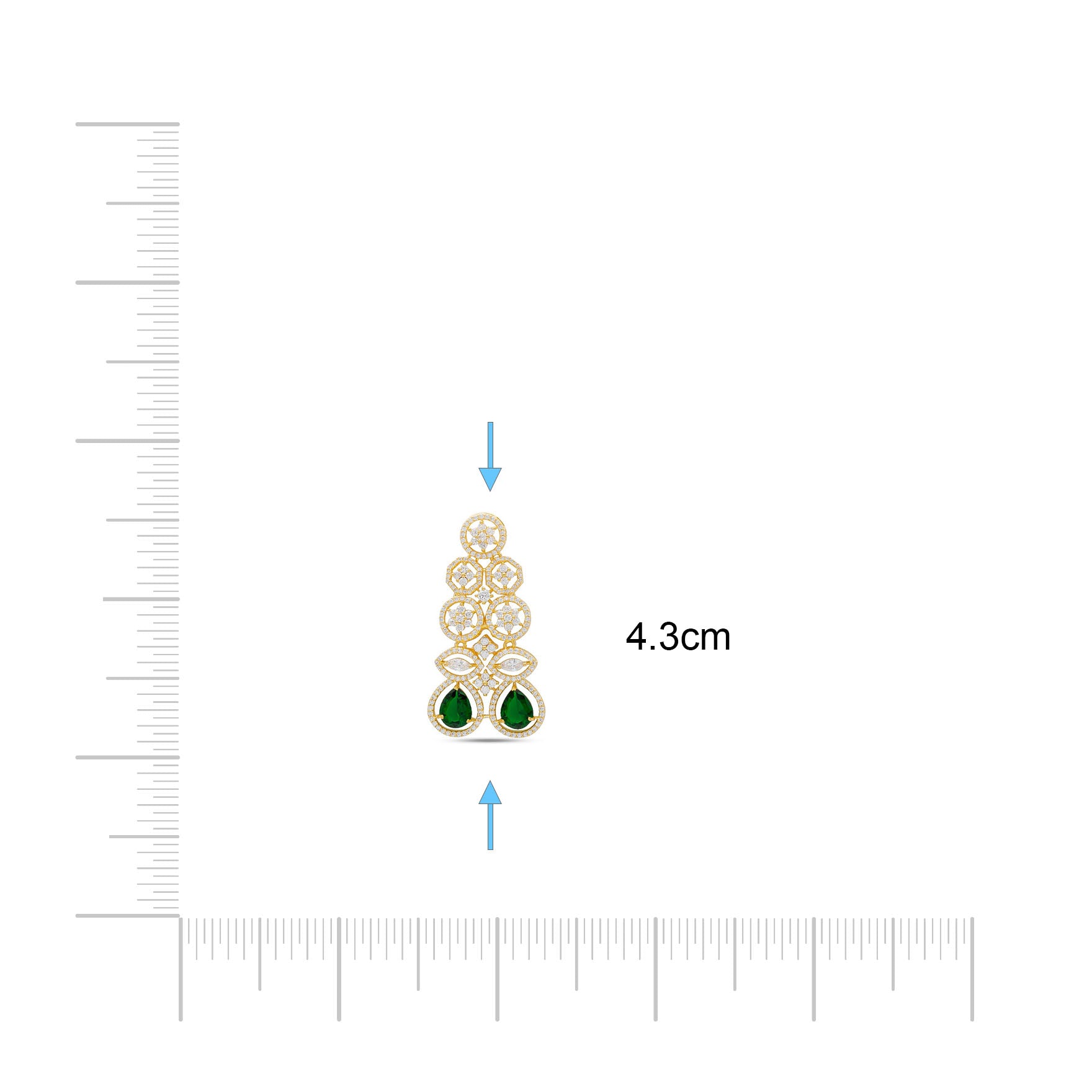 Premiun Stone Necklace with Stud PMSNS3WG-0061, PMSHST3WG-023