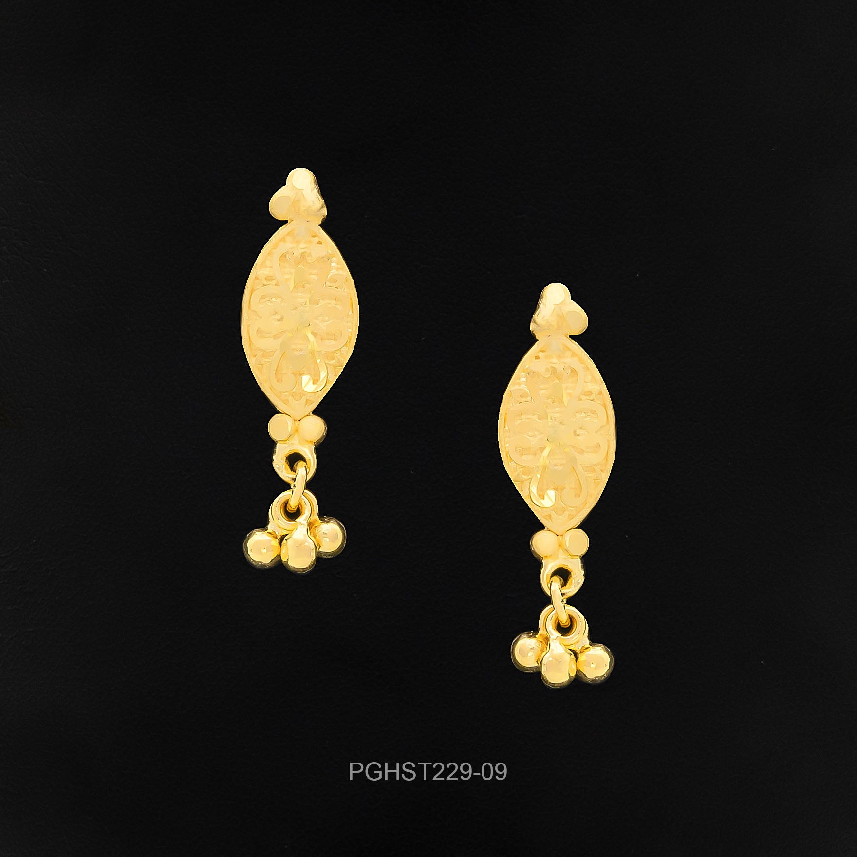 GOLDEN HANGING STUD PGHST229-09