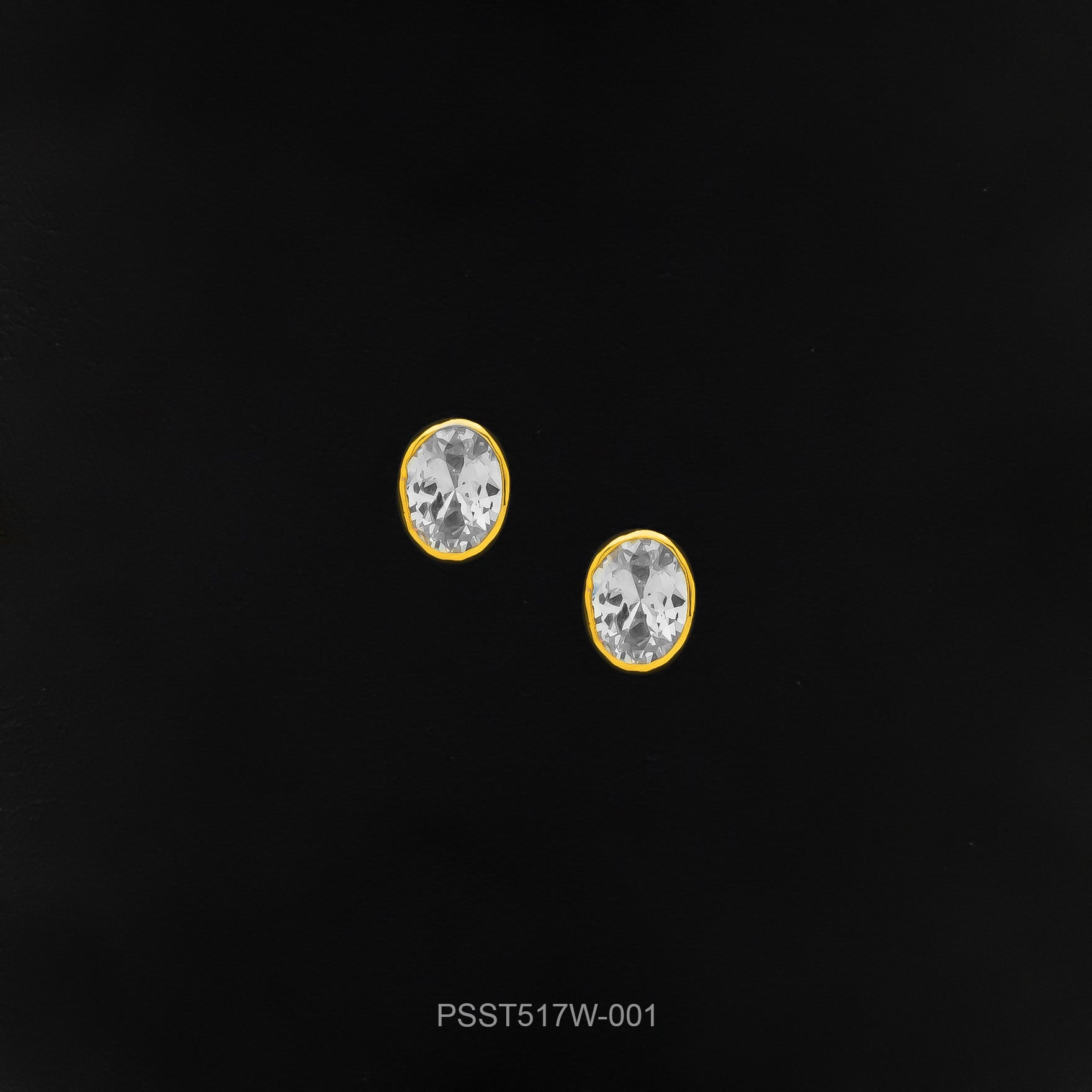 STONE EARRING PSST517W-001