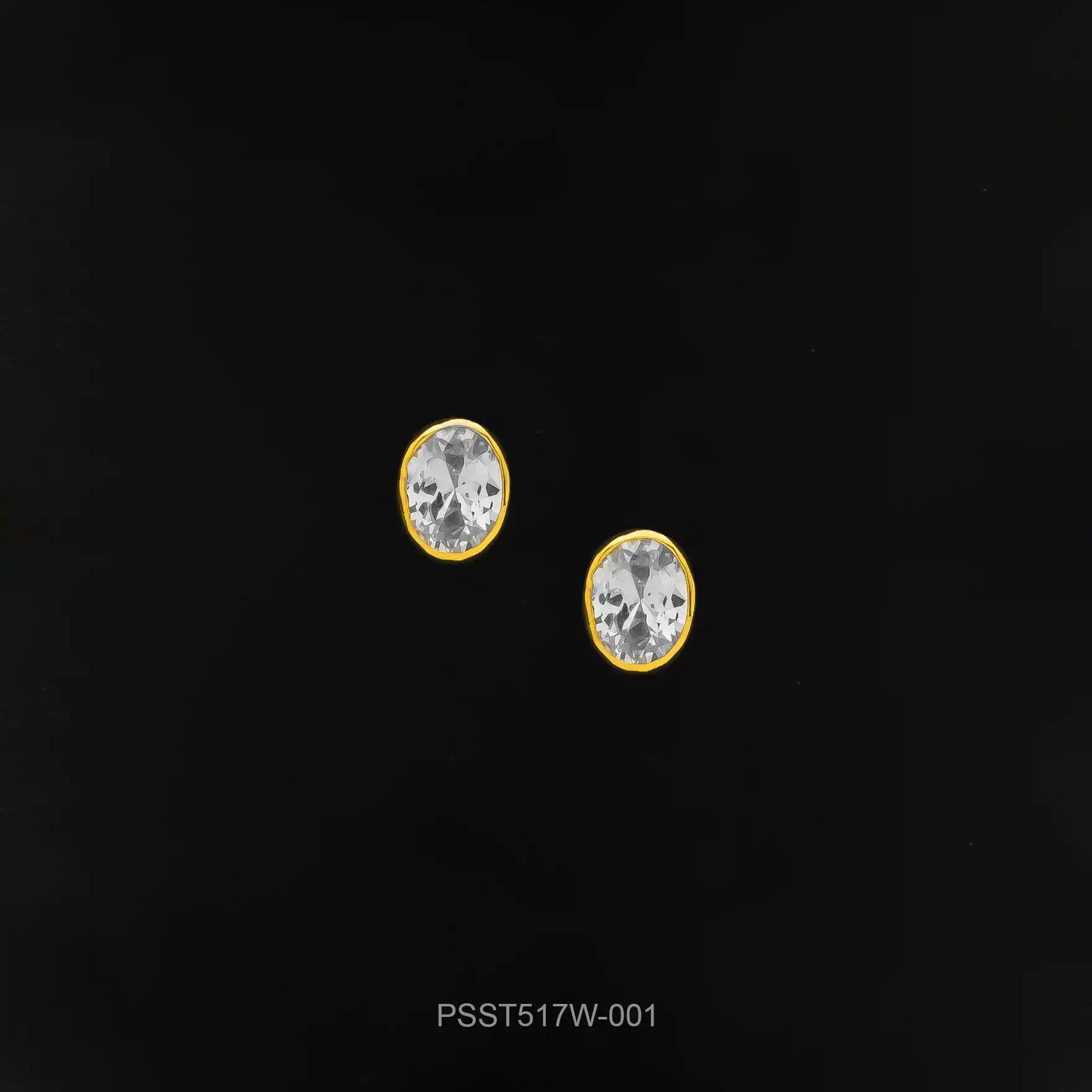 STONE EARRING PSST517W-001