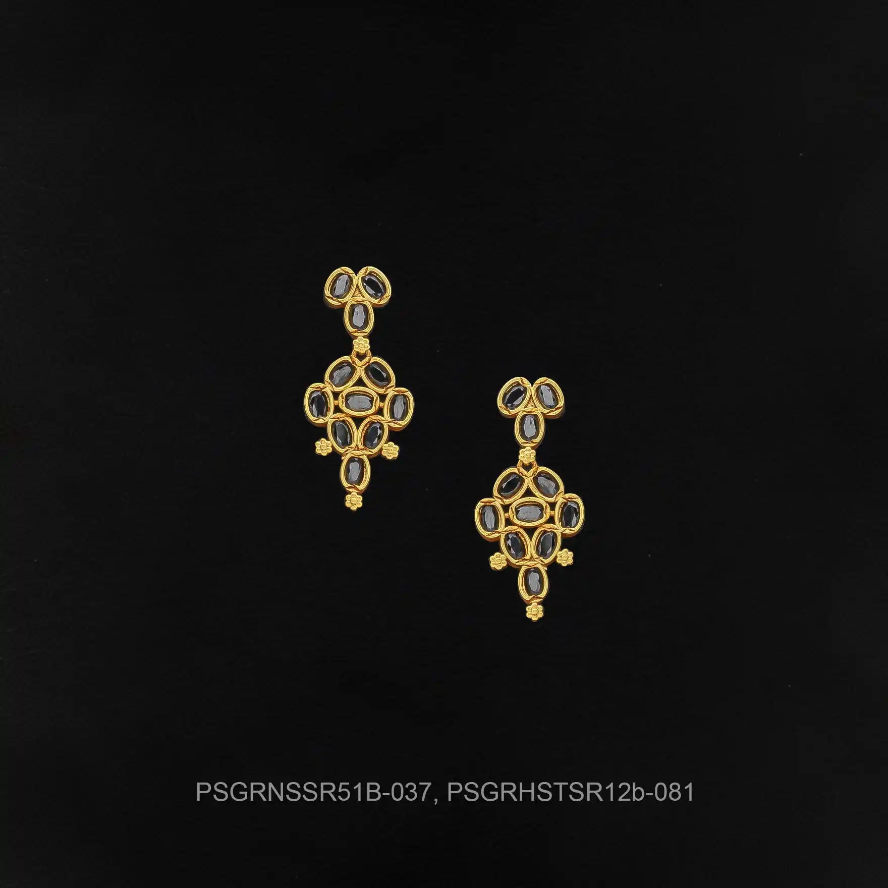 SRESHTA COLLECTION GERU NECKLACE WITH EARRING PSGRNSSR51B-037, PSGRHSTSR12b-081