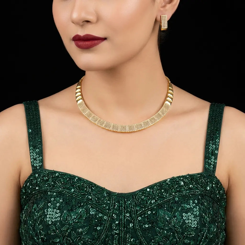 Gold Necklace PMSNS6W-008, PMSST1W-052