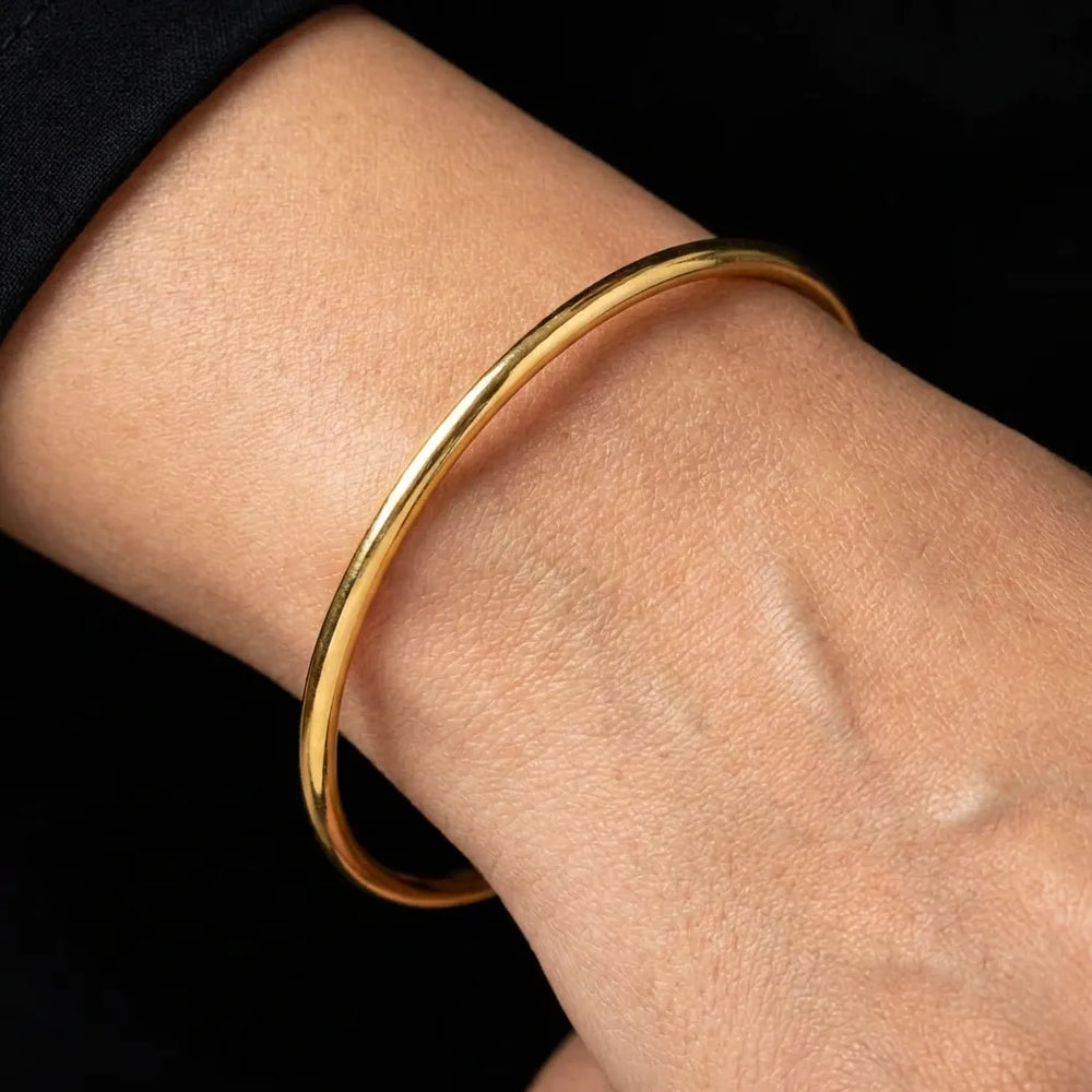 Gold Layered Bangle for Women – 50X Thicker, Anti-Tarnish — Gold Plated Jewellery | Parakkat Jewels