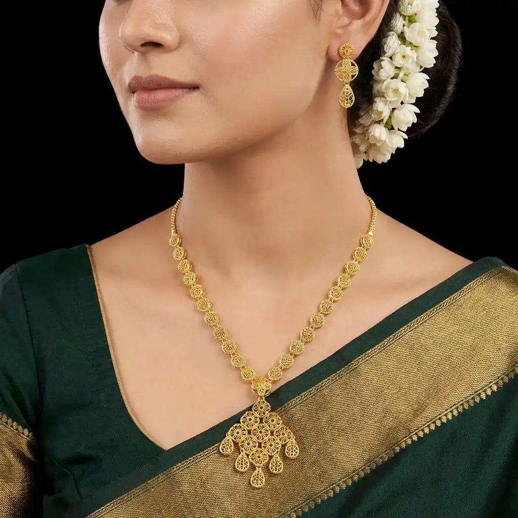 Golden Necklace PGNM16-055,PGHST110-041