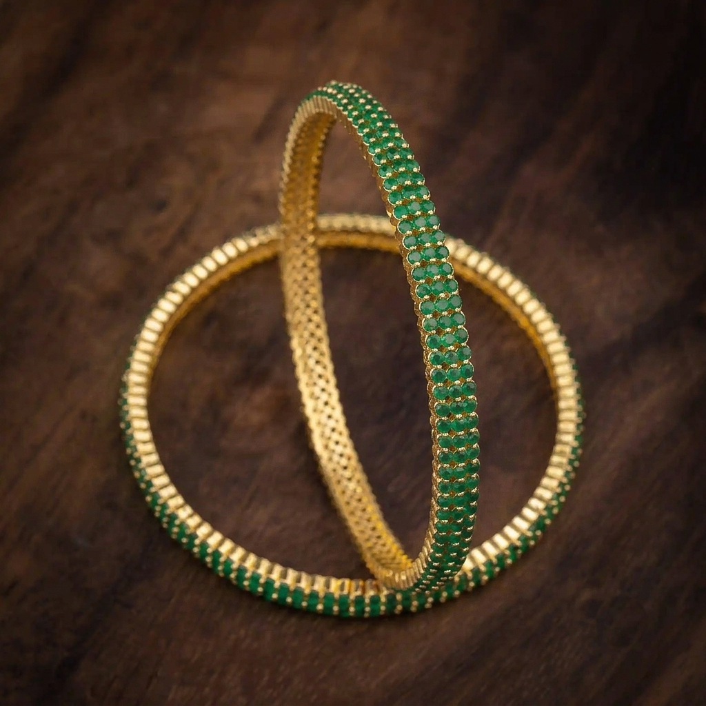 Green Stone Bangle PSB18G-092