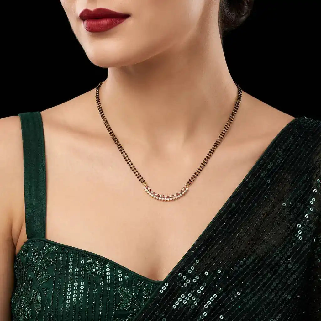 Karimani (Mangalsutra) Stone Chain PLKM12-084