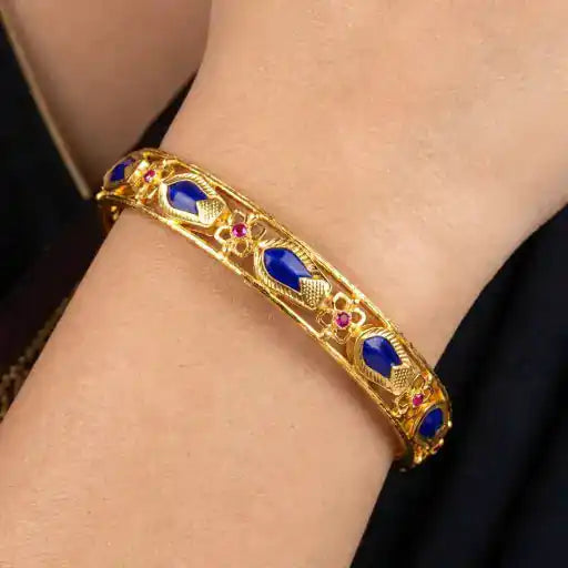 Nagapadam Blue Stone Bangle PSPKBNBL29-013