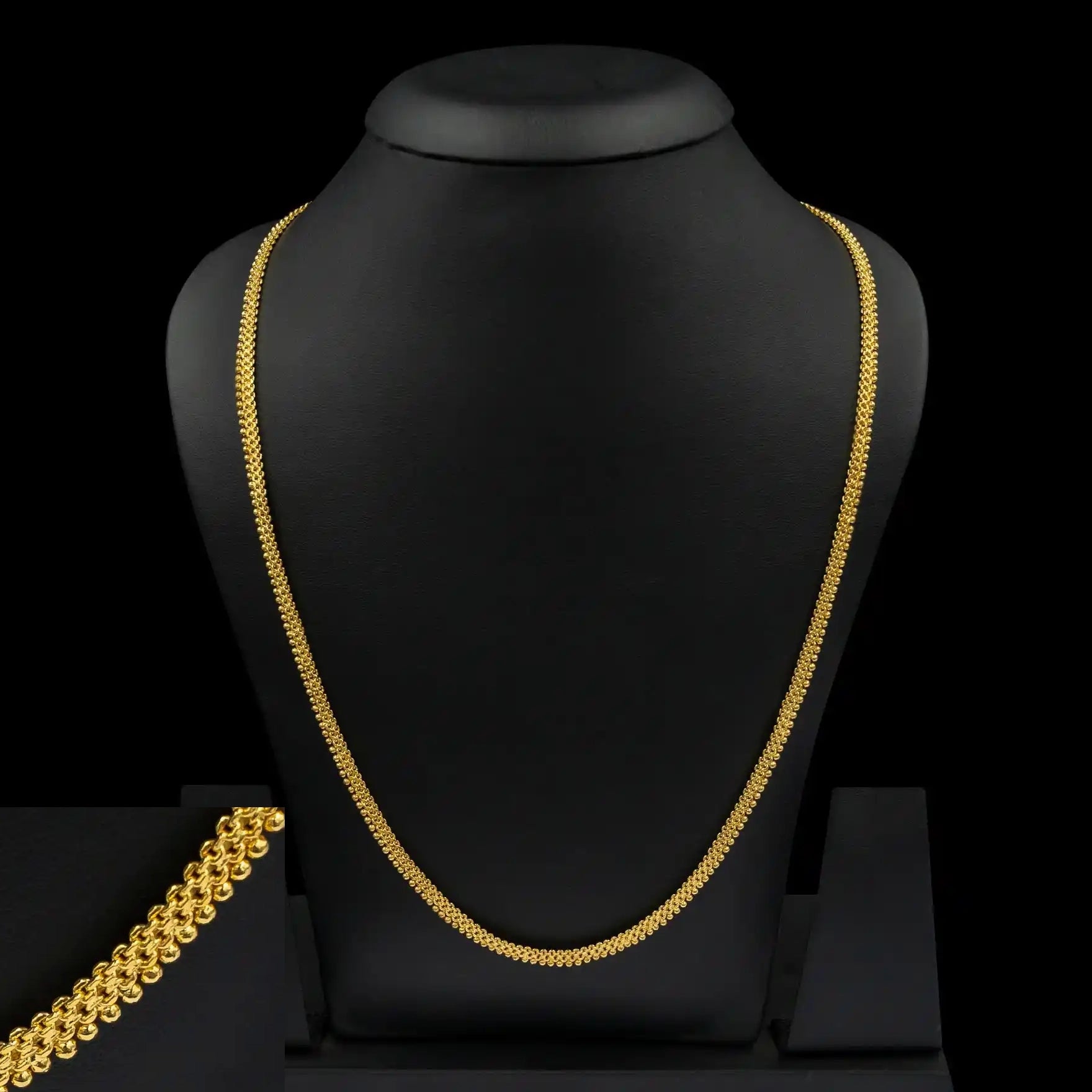 Snake Light Flat Chain Nadan Gold Layered