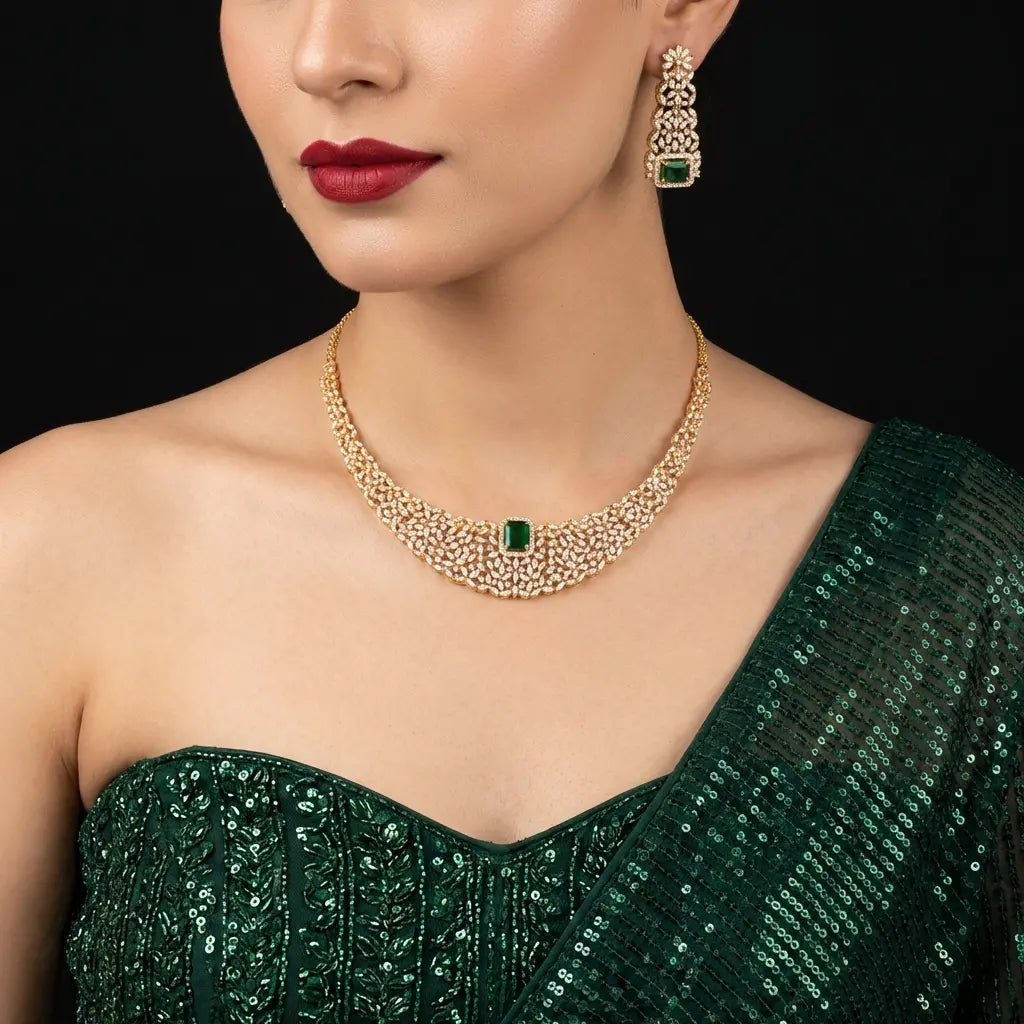 PREMIUM STONE NECKLACE PMSNS10WG-0011, PMSHST35WG-052