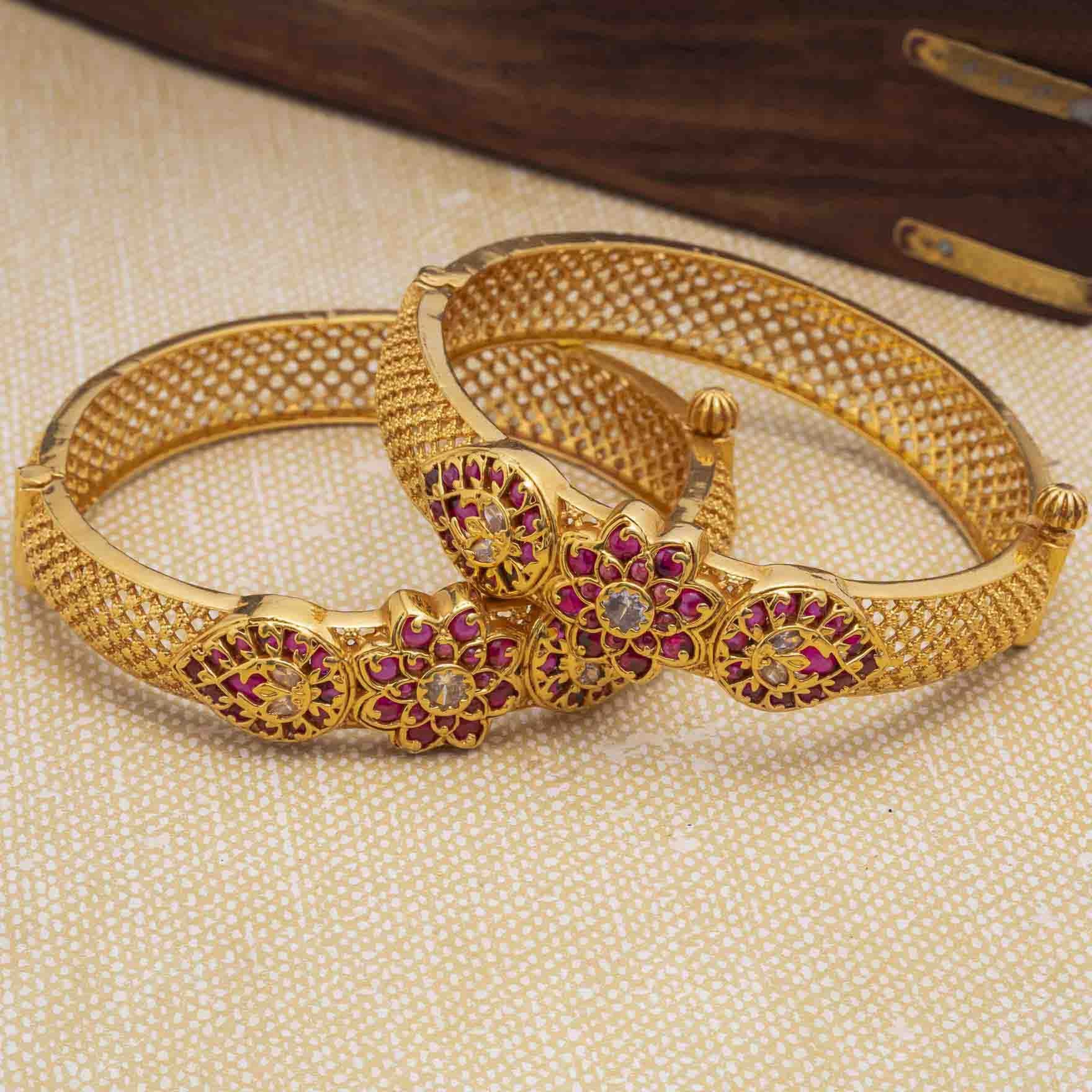 Stone Gheru Bangle PSGRBSR2WR-26-055