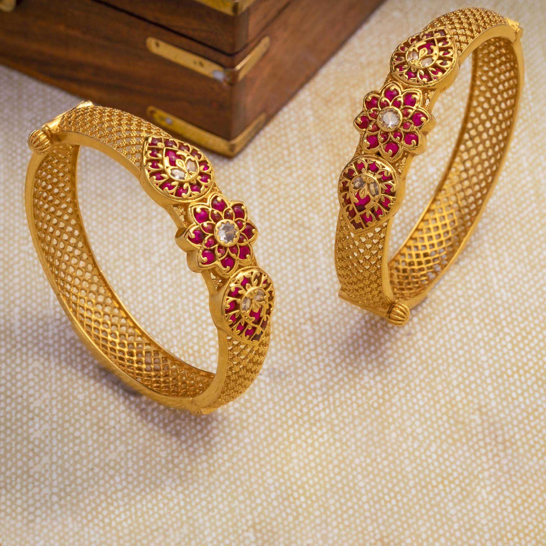 Stone Gheru Bangle PSGRBSR2WR-26-055