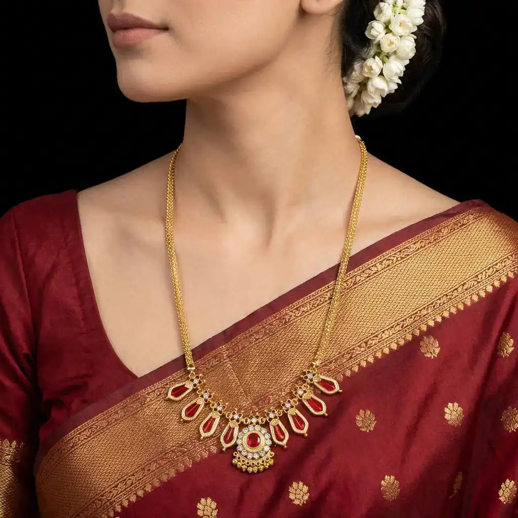 Palakka Nagapadam Necklace PSPKNNR3-064