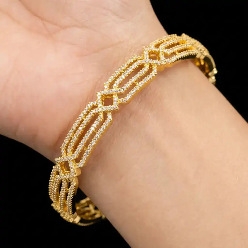 Premium Stone Bangle PMSB25W-24-006
