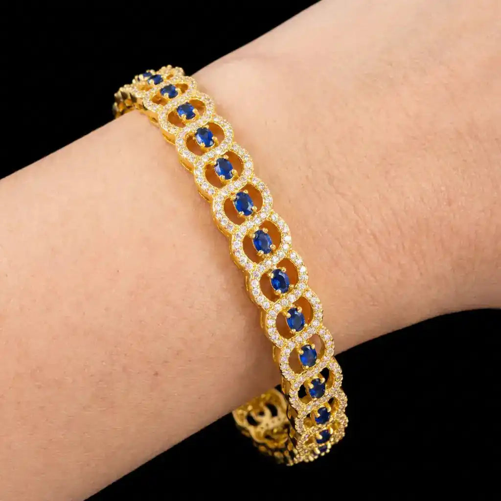 Premium Stone Bangle PMSB32WBL-006