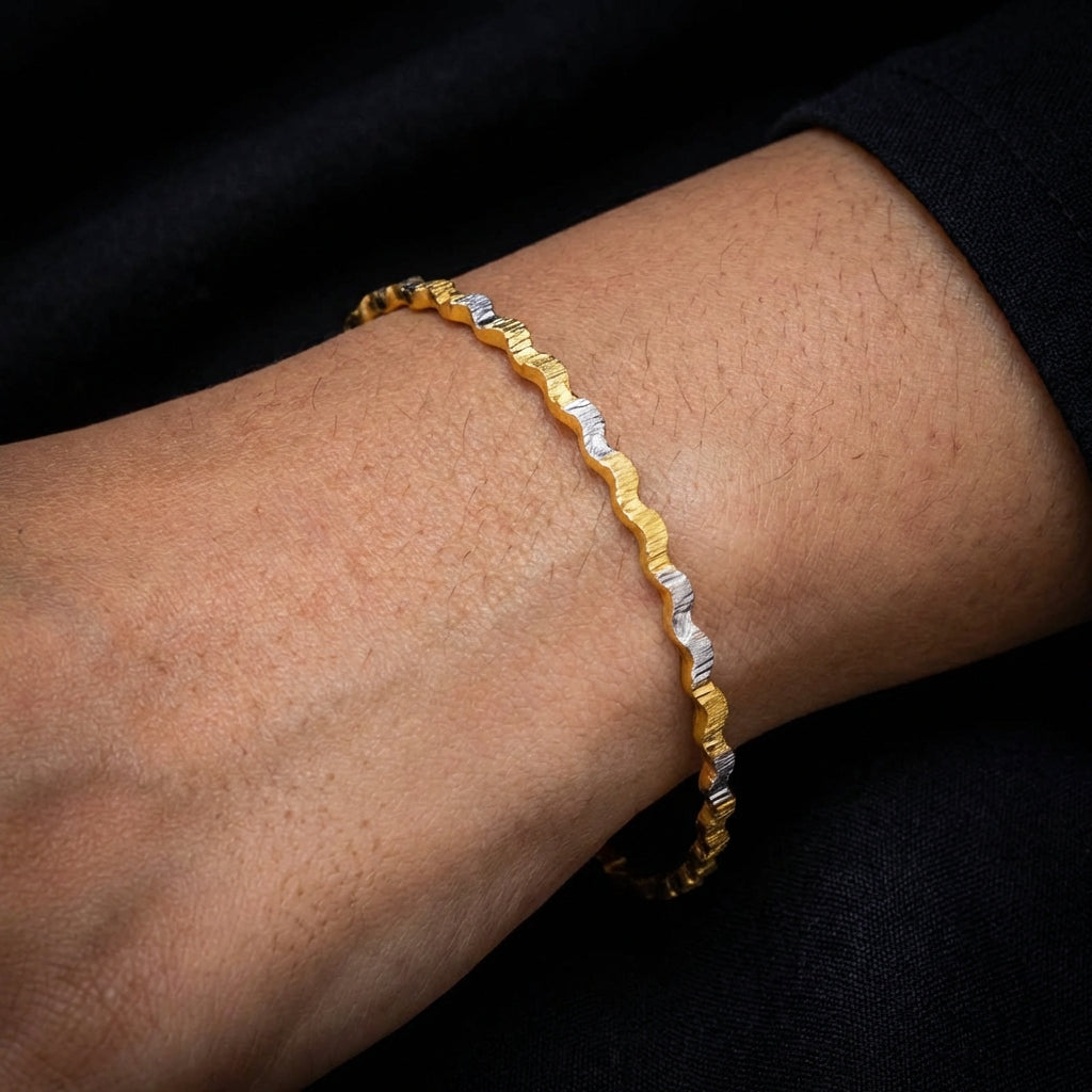 Rhodium Bangle PRGB4-011