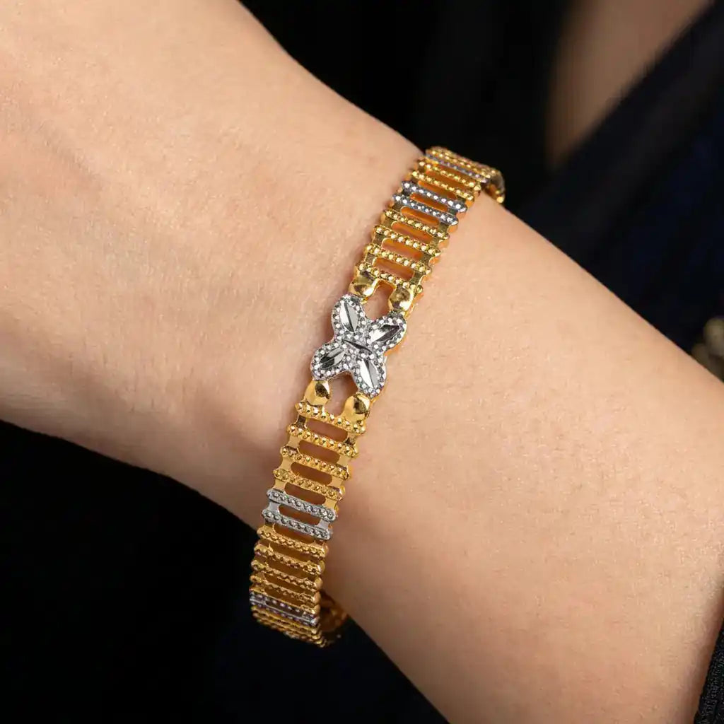 Rhodium Bangle PRGB56-032