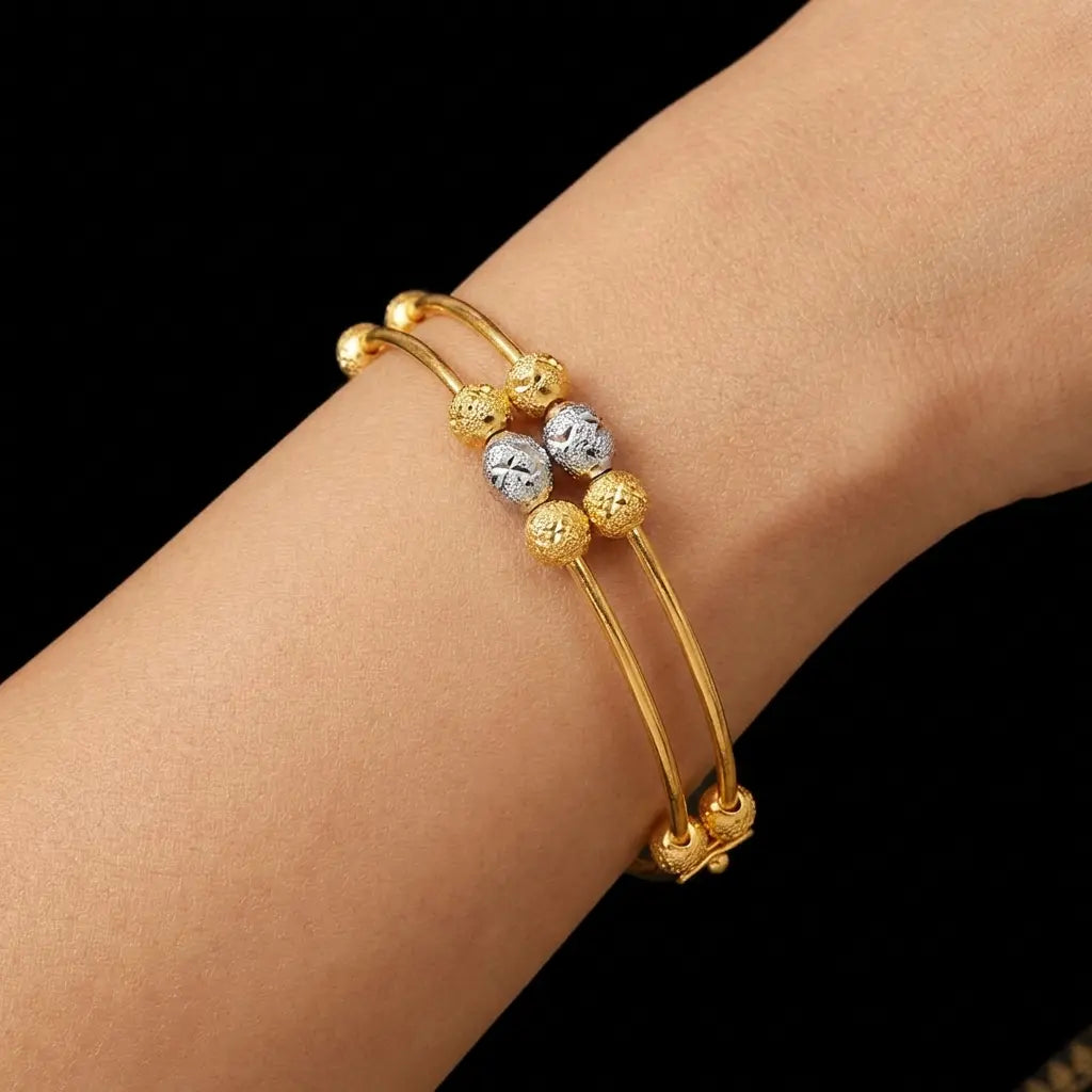 Rhodium Bracelet Bangle PRGBRB1b-26-032