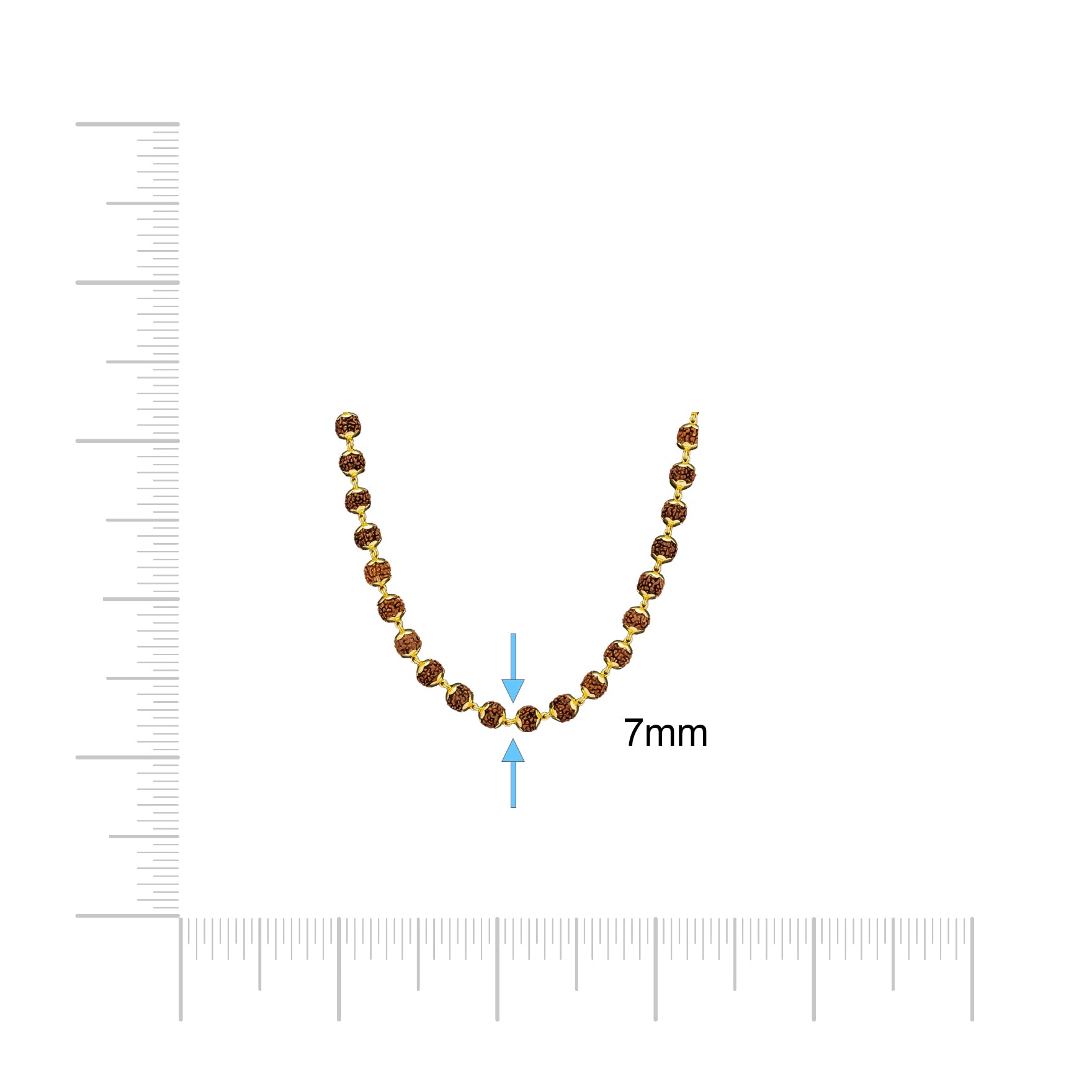 Sacred Rudraksham Bead Chain PRUC2-027
