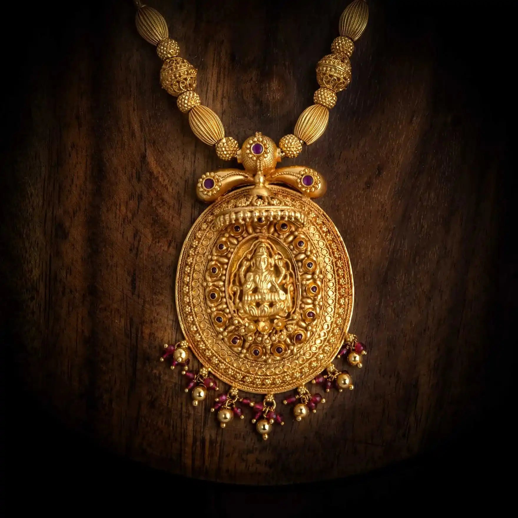 Necklace PSGRNSSR21R-0331 — Gold Plated Jewellery | Parakkat Jewels