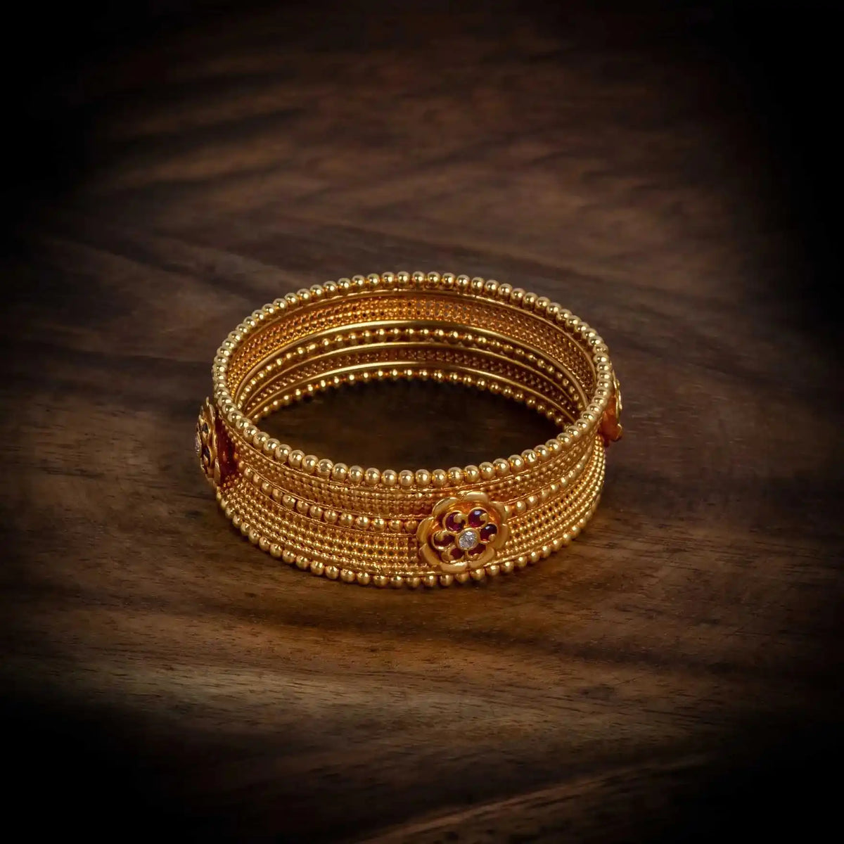 Bangle PSGRBSR5WR-006 — Gold Plated Jewellery | Parakkat Jewels