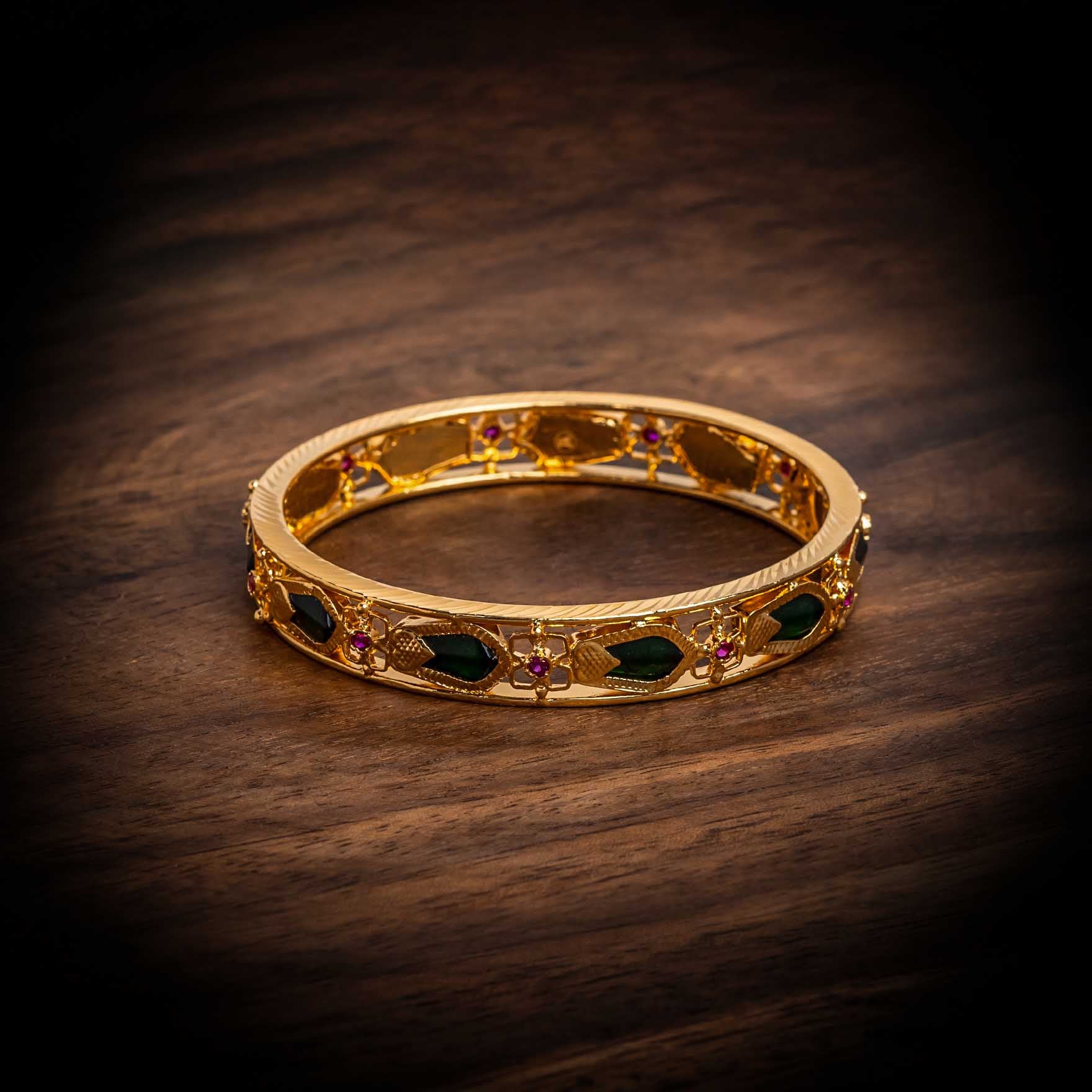 Palakka Stone Nagapadam Bangle PSPKBNG22-013