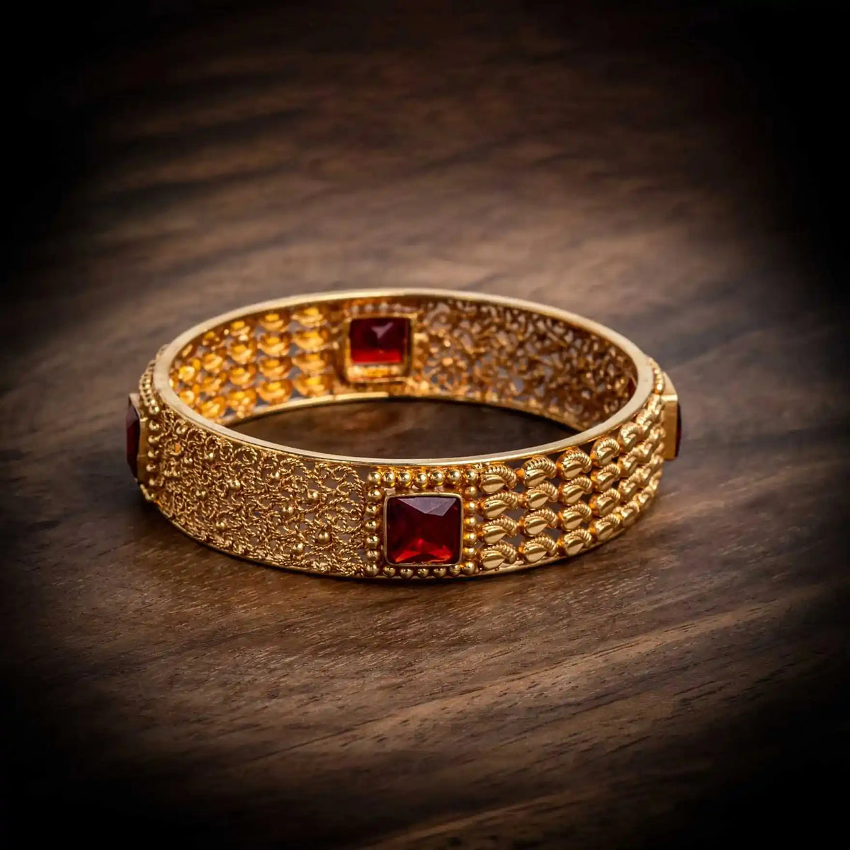 Bangle PSGRBSR3X-006 — Gold Plated Jewellery | Parakkat Jewels