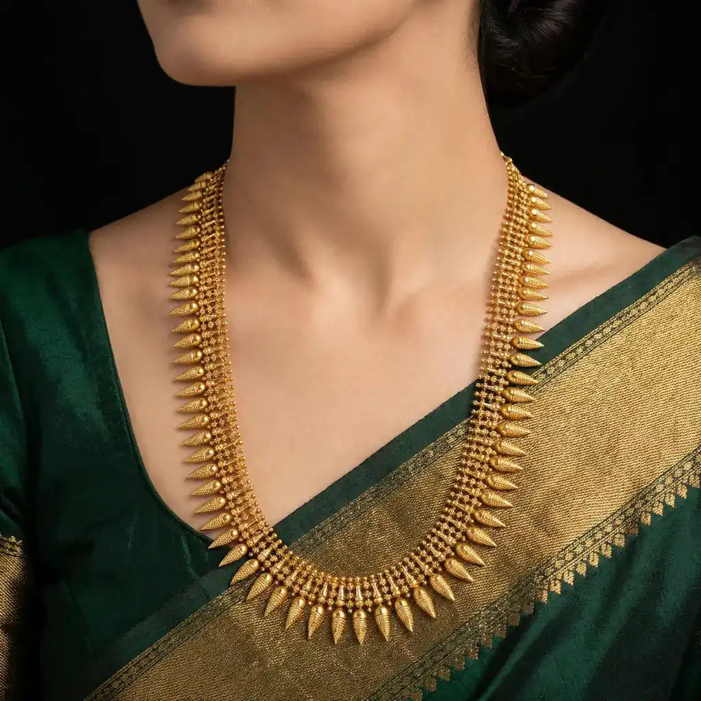 Sreshta Necklace PGANLSR1-0131 — Gold Plated Jewellery | Parakkat Jewels