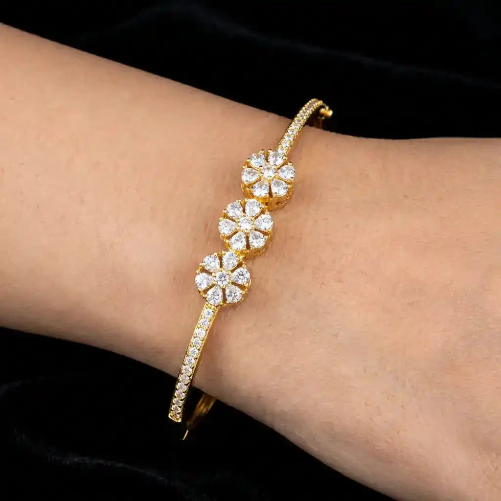 Stone Bracelet Bangle PSBRB61W-002