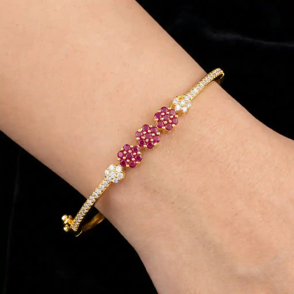 Stone Bracelet Bangle PSBRB62WR-002