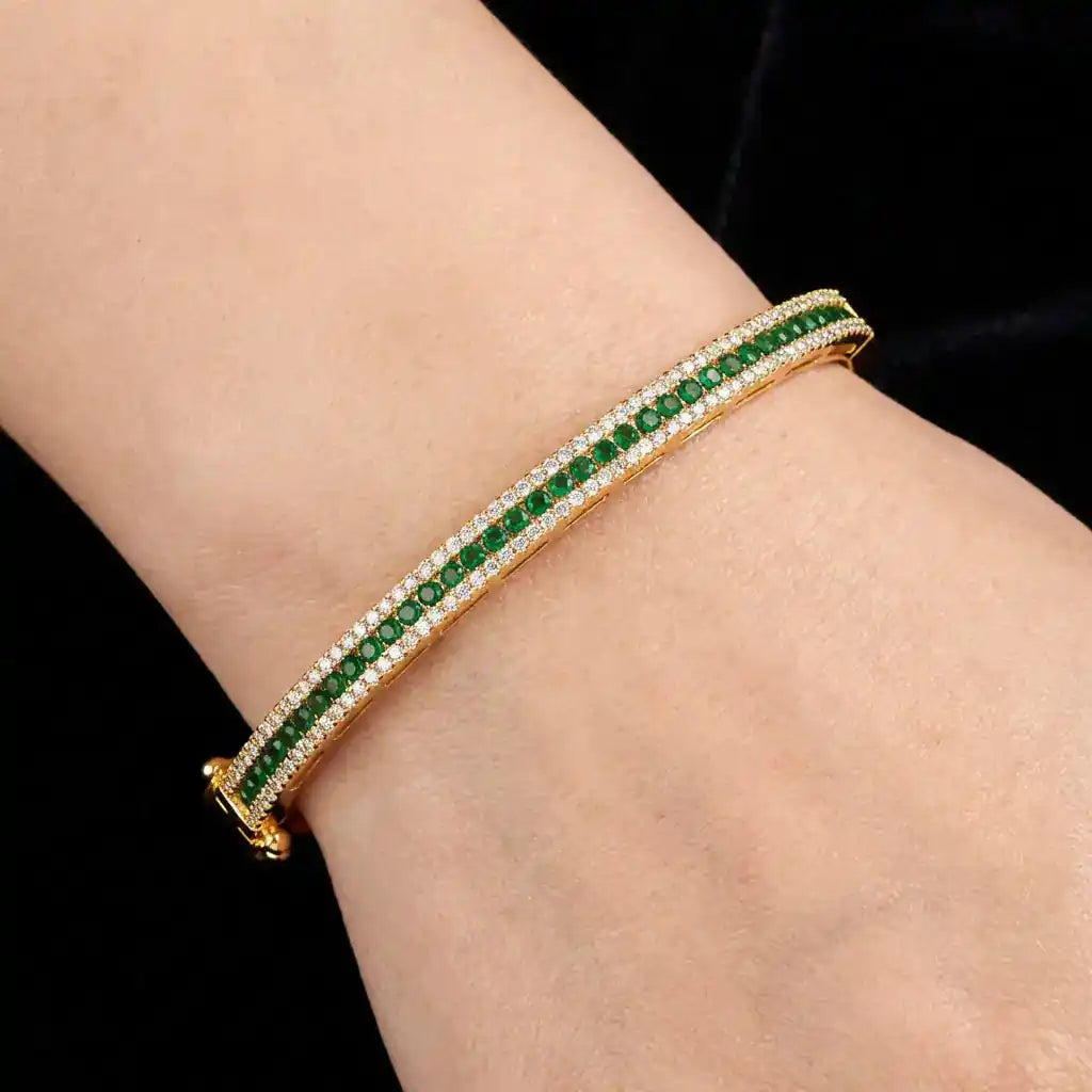 Stone Bracelet Bangle PSBRB85WG-002