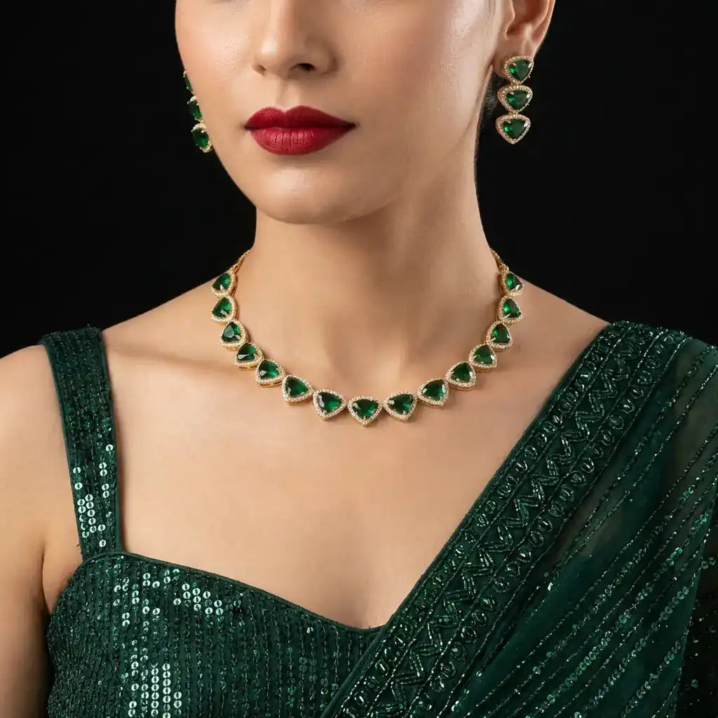 Stone Necklace PMSNS19WG-007,PMSHST10WG-002