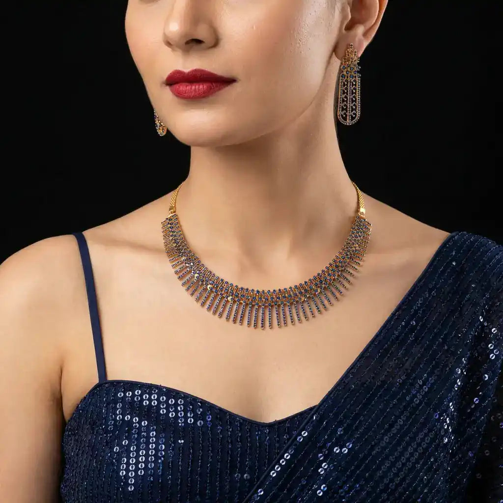 Stone Necklace PMSNS1BL-0011,PMSHST3BL-002