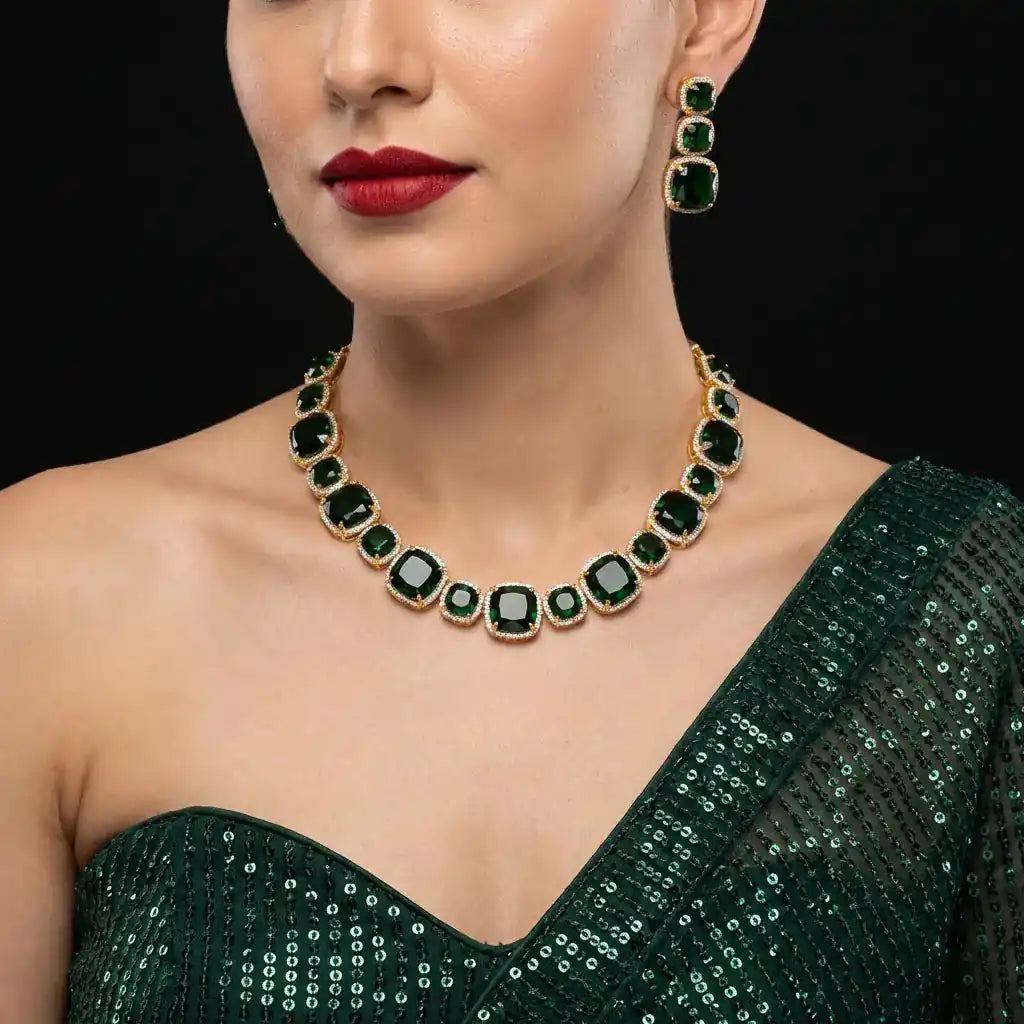 Stone Necklace PMSNS23WG-008,PMSHST15WG-082
