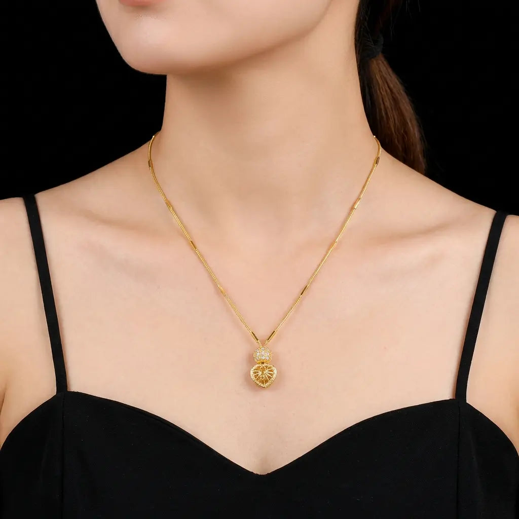 Stone Necklace PSNS107W-053