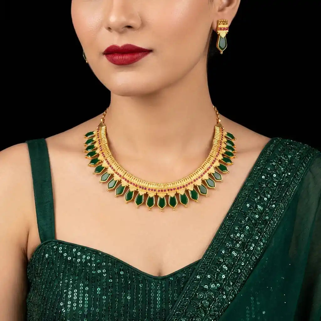 Stone Necklace Short With Stud PSPKRNG2-071, PSPKTNG15-081, PSPKNNG2-0441