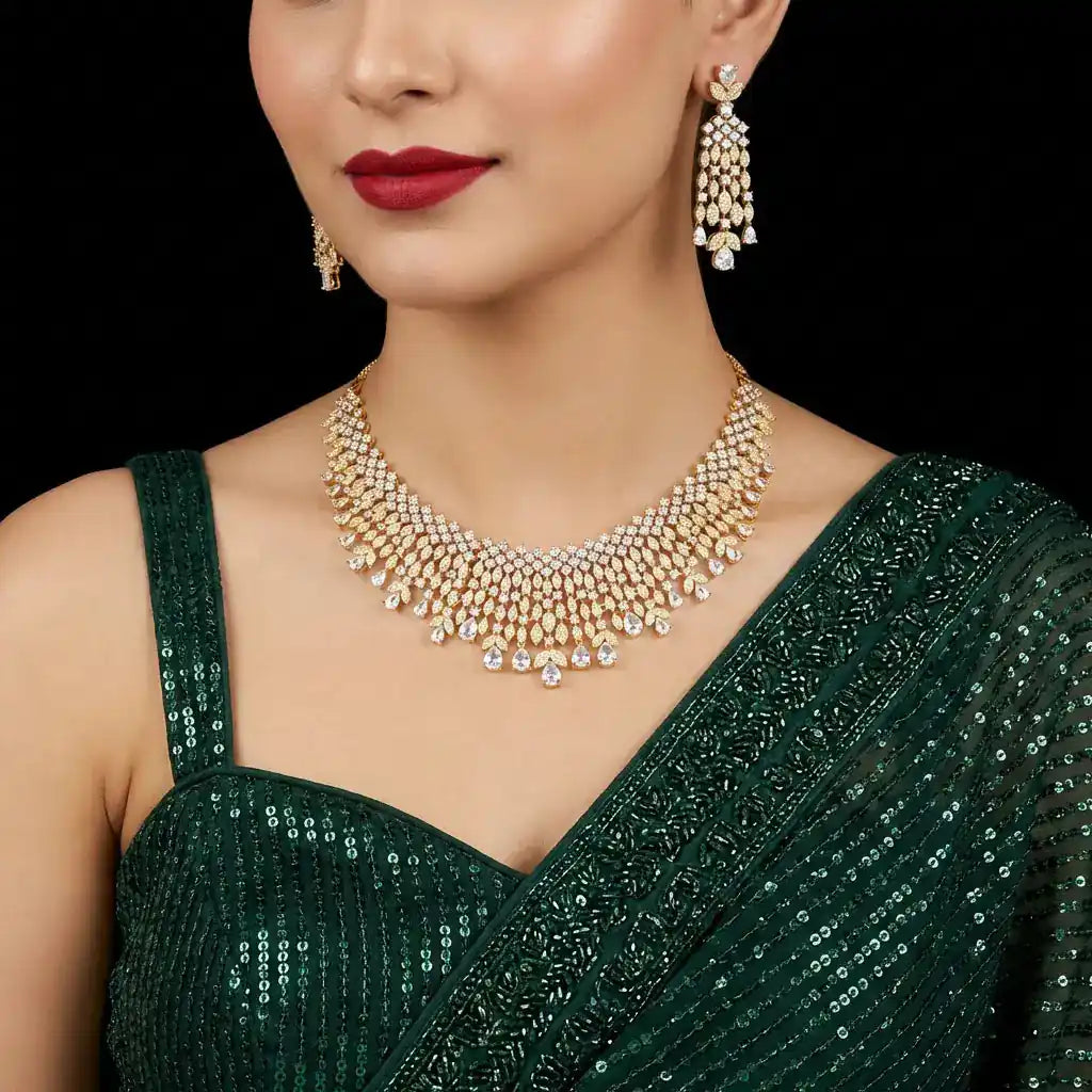 Stone Necklace with Stud PMSNS4W-0051, PMSHST15W-053