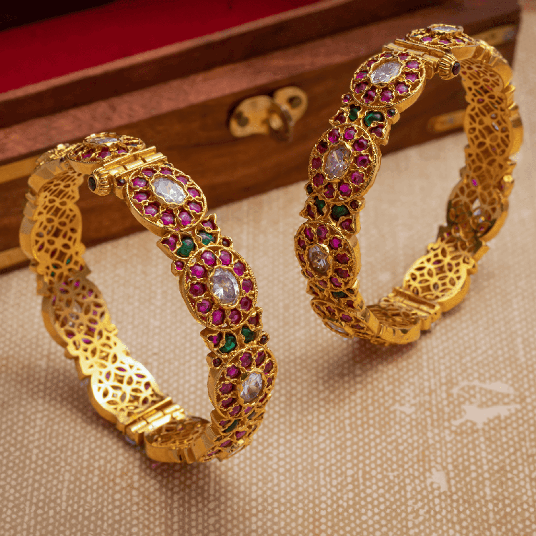 Bangle PSGRBSR1R-28-002 - Parakkat Jewels