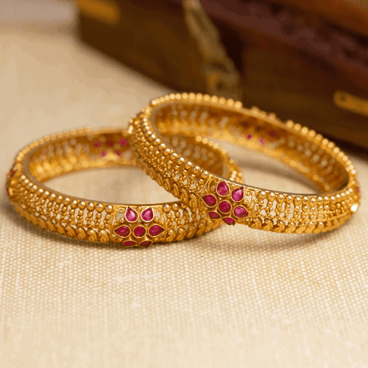Bangle PSGRBSR2R-006 - Parakkat Jewels