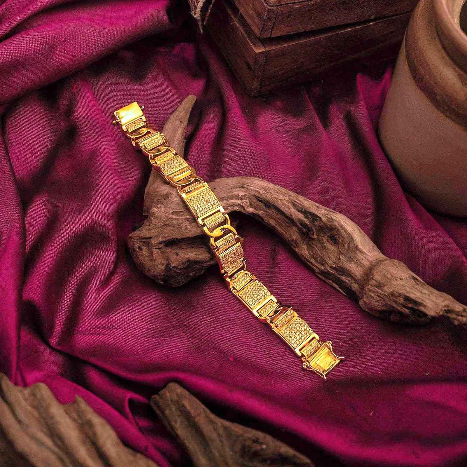 Gents Bracelet PSGBR1W-007 - Parakkat Jewels