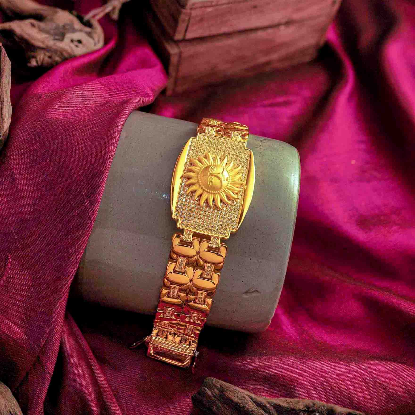 Gents Bracelet PSGBR1W-009 - Parakkat Jewels