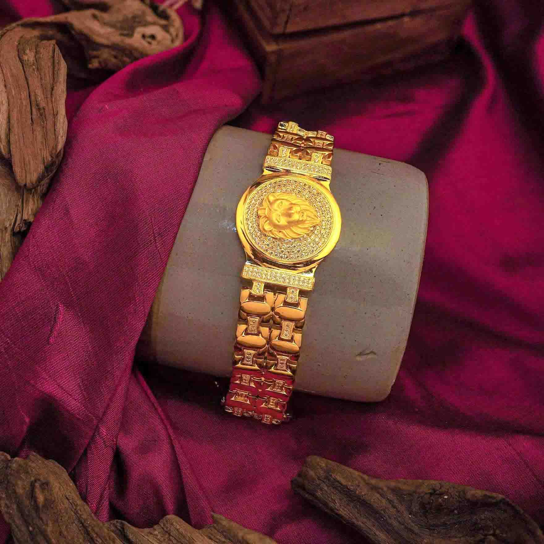 Gents Lion Bracelet PSGBR4W-009 - Parakkat Jewels