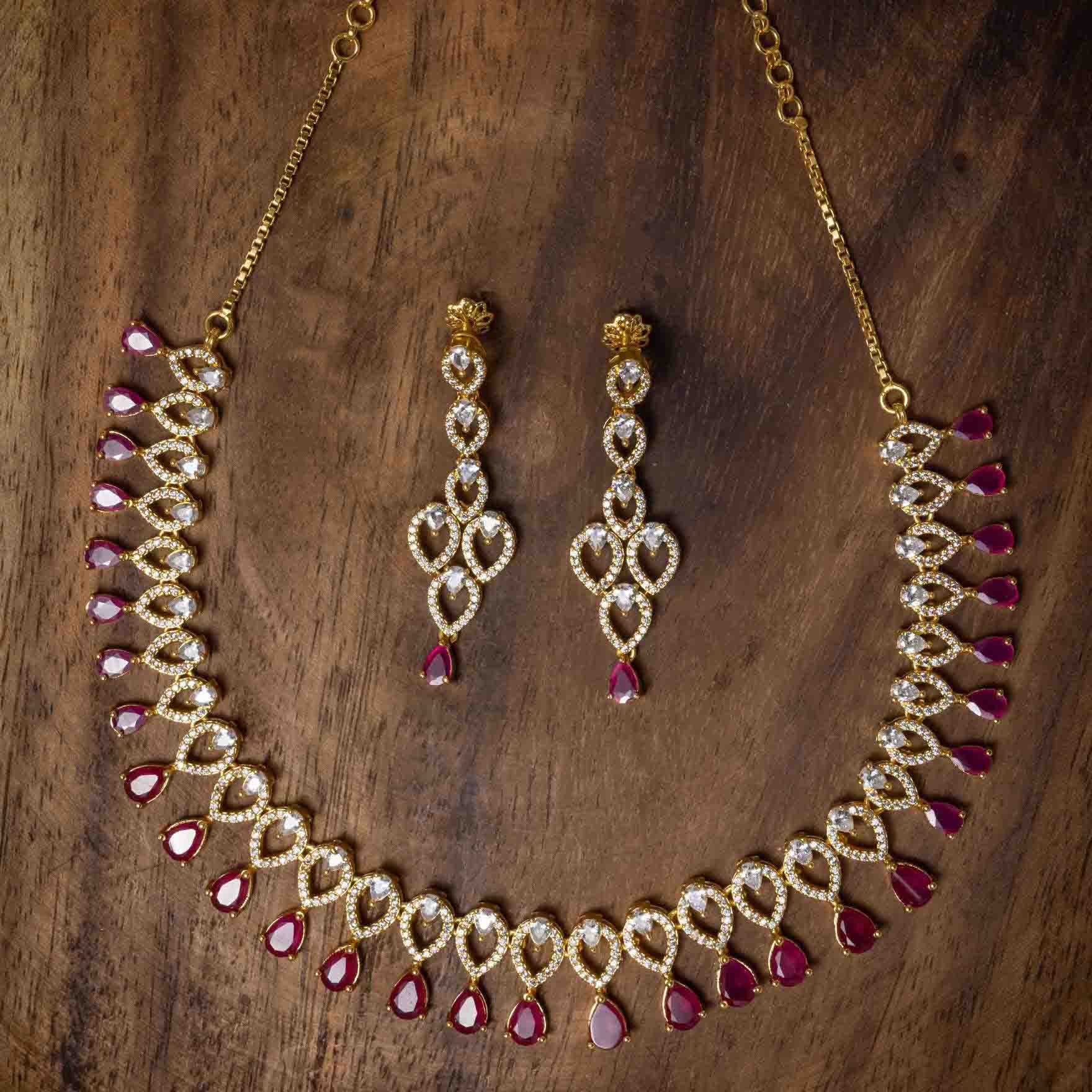 Necklace PMSNS11WR-007,PMSHST4WR-022 - Parakkat Jewels