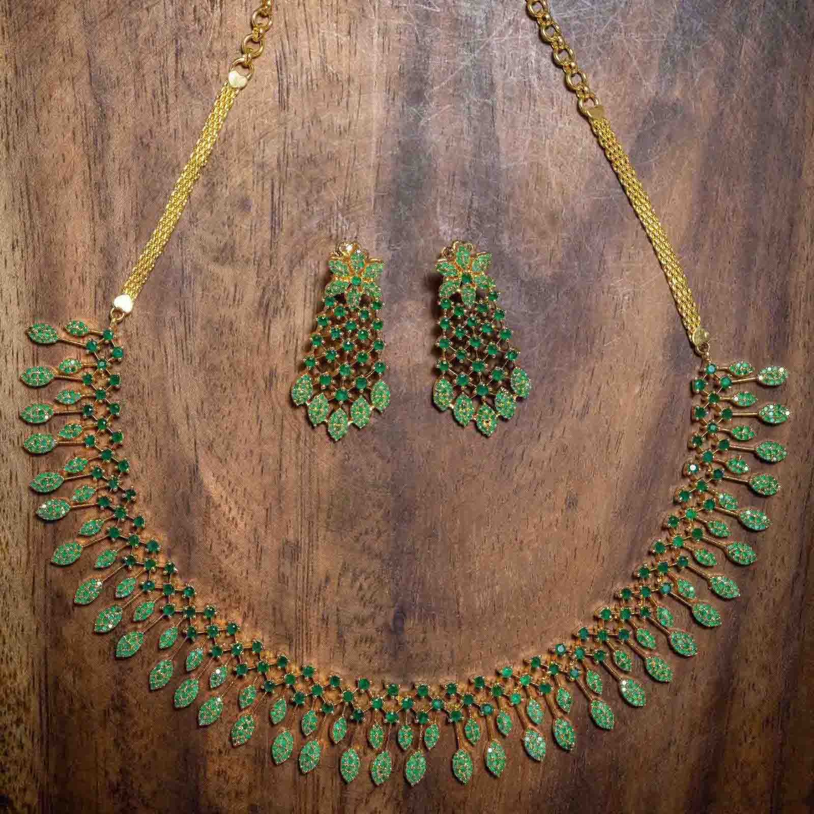 Necklace PMSNS8G-009,PMSHST1G-022 - Parakkat Jewels