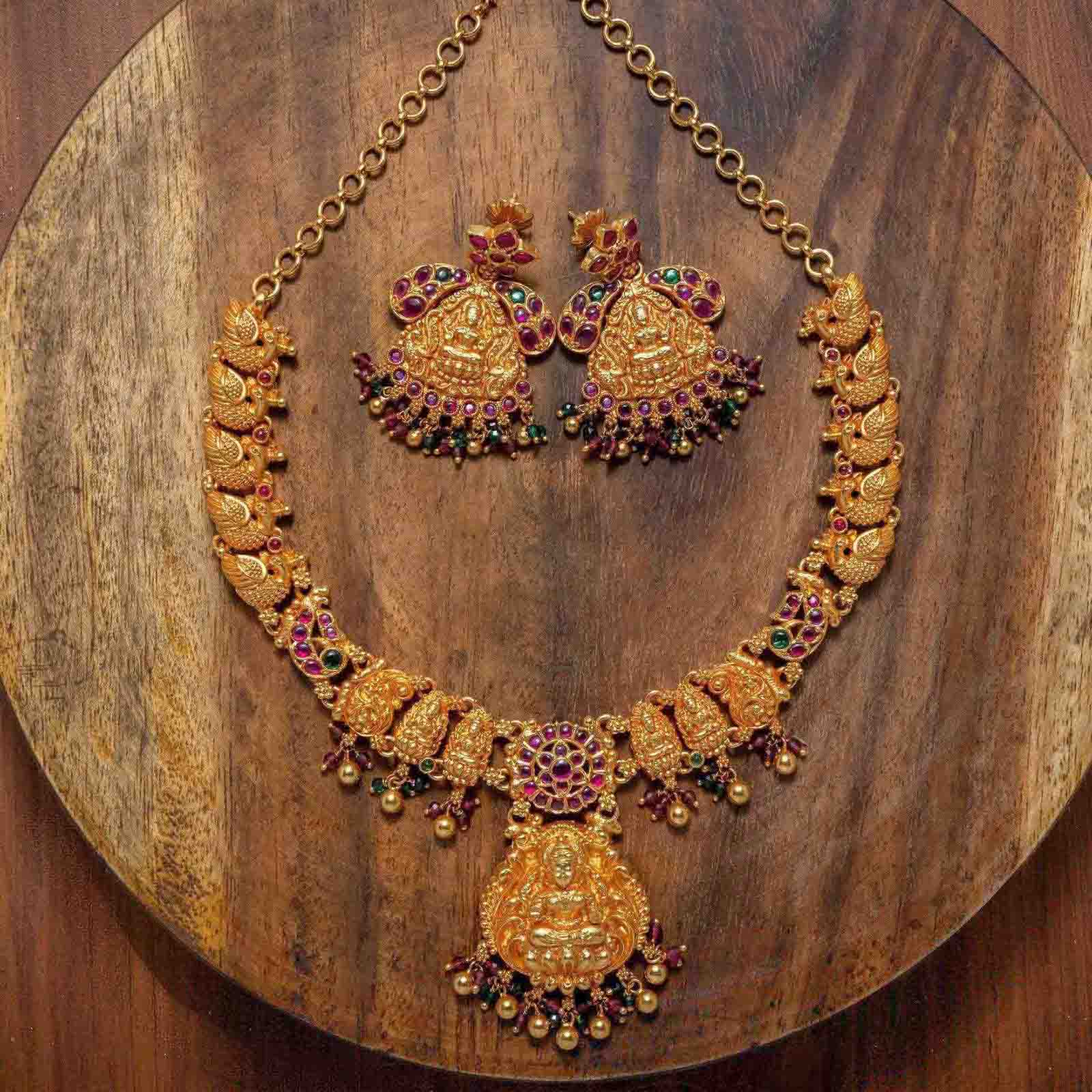 Necklace PSGRNSSR14RG-039,PSGRHSTSR2RG-023 - Parakkat Jewels