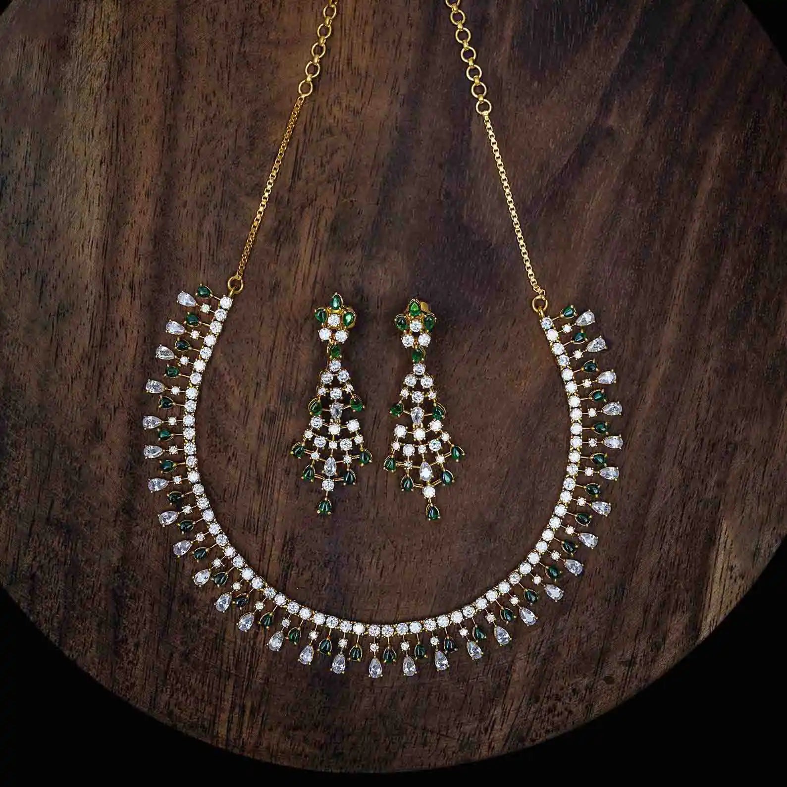 Necklace PSHST16WG-002,PSNS55WG-036 - Parakkat Jewels